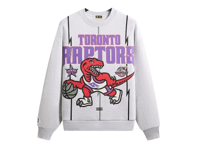 Kith NBA All-Star Toronto Raptors Nelson Crewneck Light Heather Grey