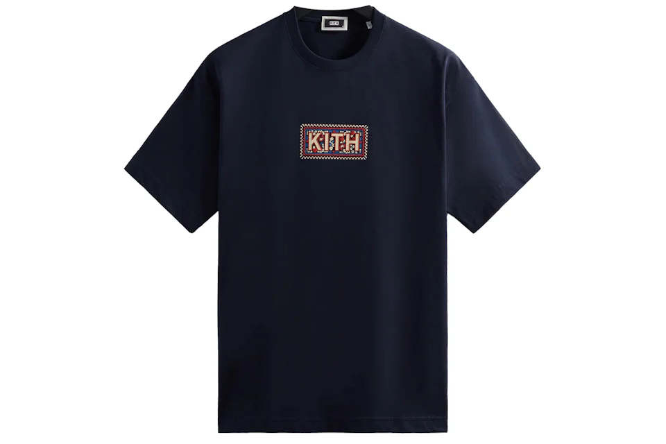 Kith Needlepoint Classic Logo Tee Nocturnal
