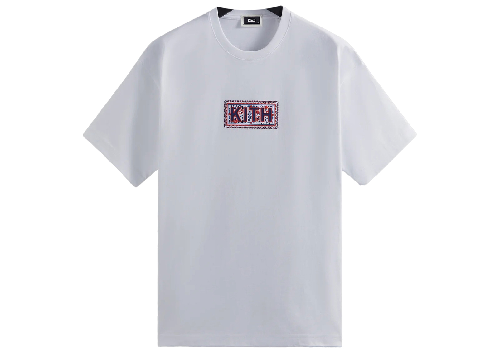Kith Needlepoint Classic Logo Tee White