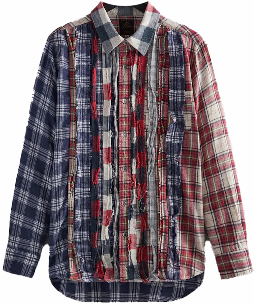 Kith Needles Ribbon Cuts Flannel Shirt Multi Men's - FW22 - US