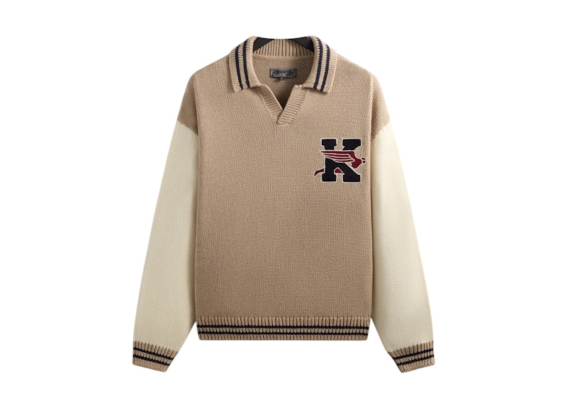 25FALL Kith Rugby Pullover Sweater美品 Kith Nelson Rugby Sweater Black Men's - SS25 - US