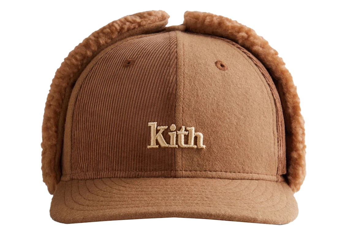 Pre-owned Kith New Era Serif Ear Flap Fitted Cap Chestnut