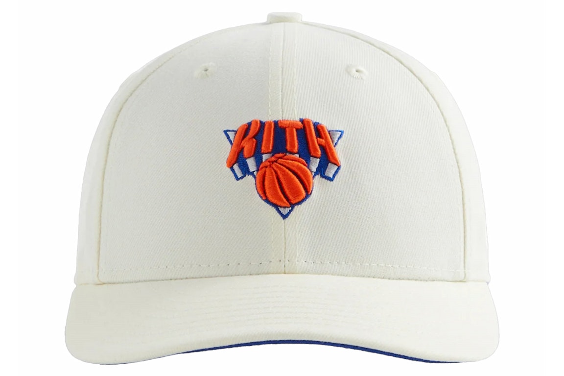 Pre-owned Kith New Era The New York Knicks 59fifty Low Profile Fitted Hat Sandrift
