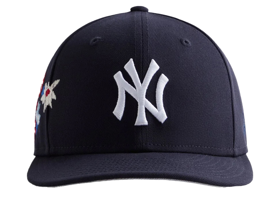 Kith New Era Yankees Floral 59 Fifty Low Profile Hat Nocturnal - SS23