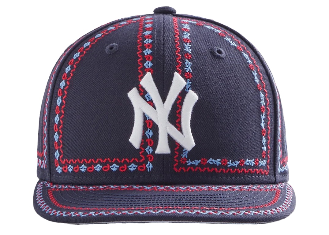 Pre-owned Kith New Era Yankees Floral Frame 59fifty Fitted Hat Nocturnal