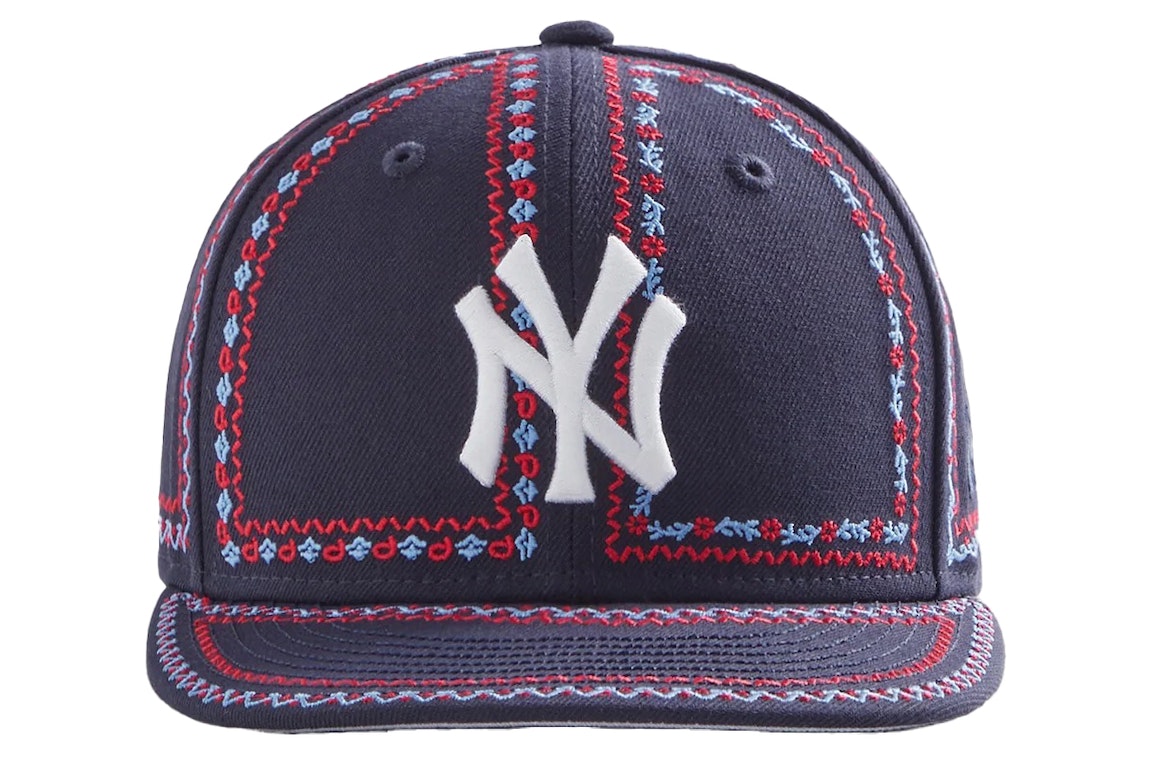 Pre-owned Kith New Era Yankees Floral Frame 59fifty Fitted Hat Nocturnal
