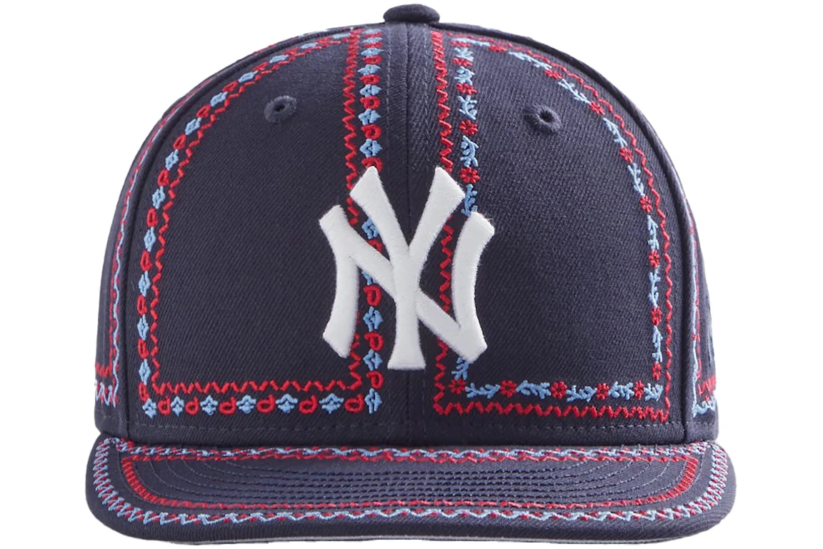 Kith New Era Yankees Floral Frame 59Fifty Fitted Hat Nocturnal