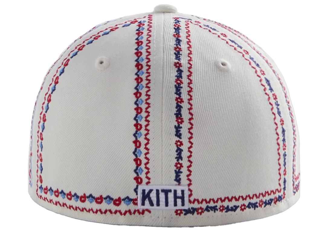Kith New Era Yankees Floral Frame 59Fifty Fitted Hat Sandrift