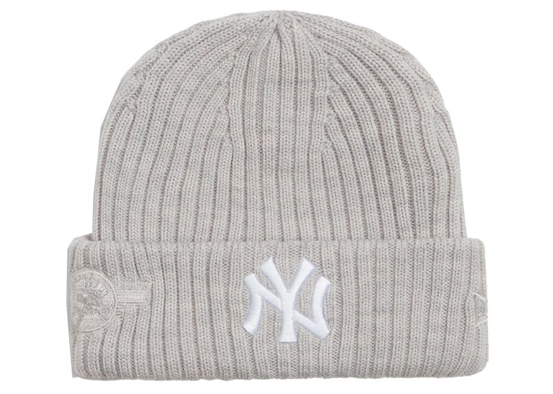 Kith New Era for New York Yankees Beanie Light Heather Grey Men's