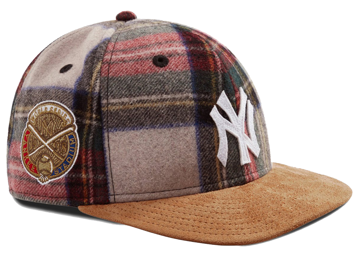 Kith New Era for New York Yankees Plaid Suede Fitted Hat Pyre
