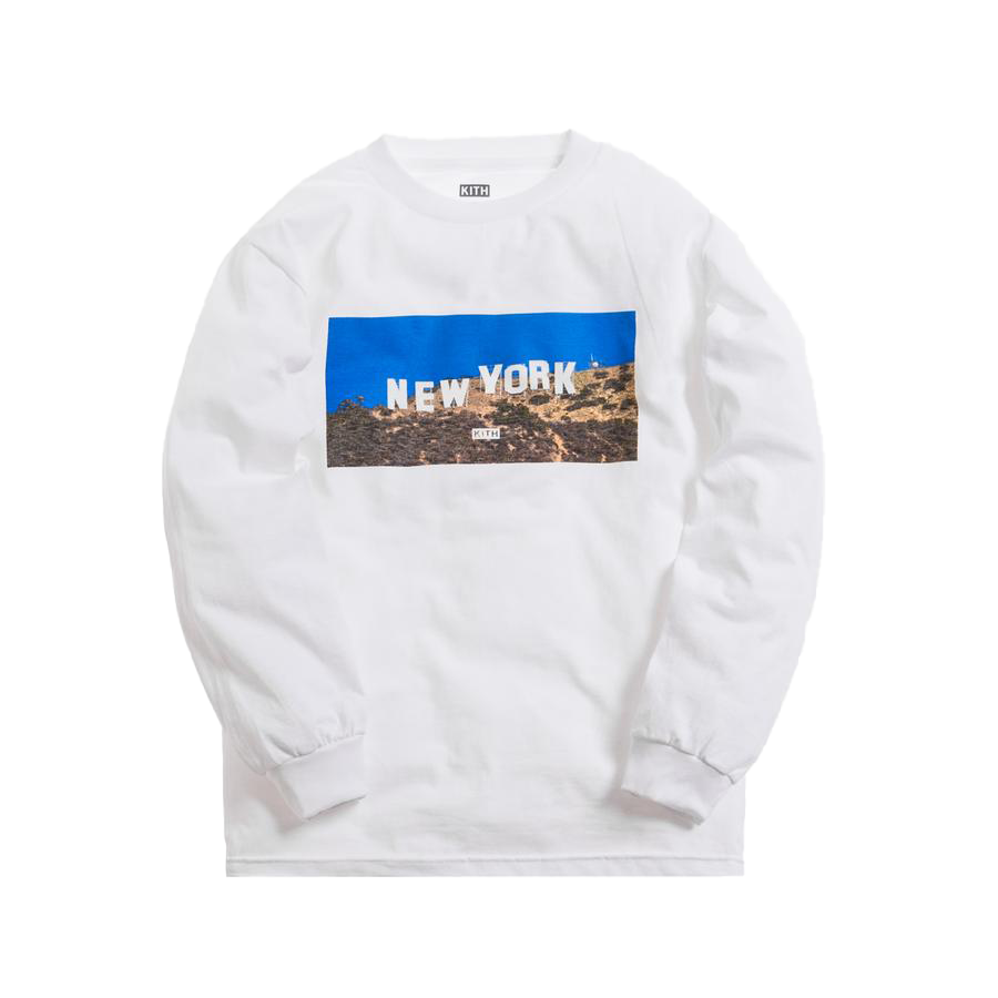 Kith New York Hollywood L/S Tee White メンズ - SS19 - JP