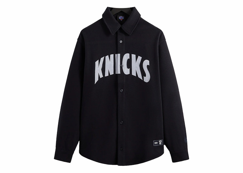 Kith New York Knicks Pinstripe Satin Bomber Jacket Nocturnal Men's