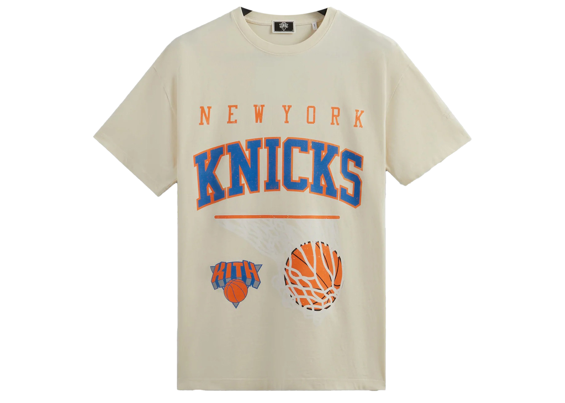 Kith New York Knicks Basketball Vintage Tee Sandrift