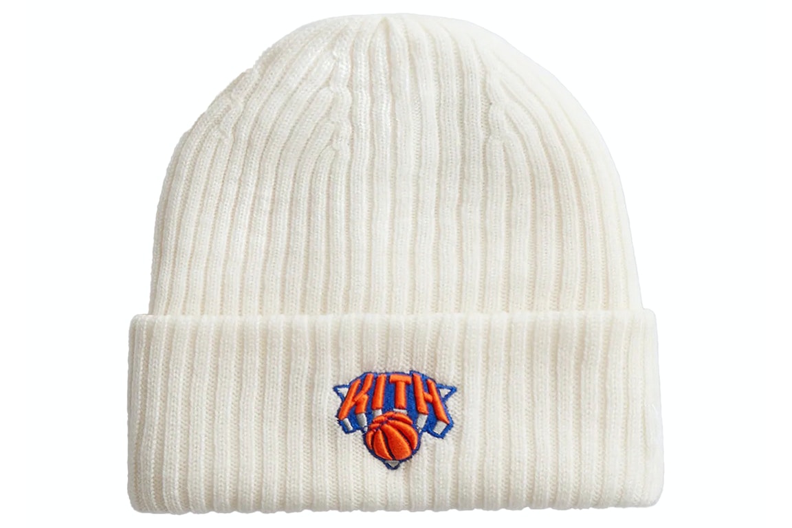 Pre-owned Kith New York Knicks Beanie Sandrift