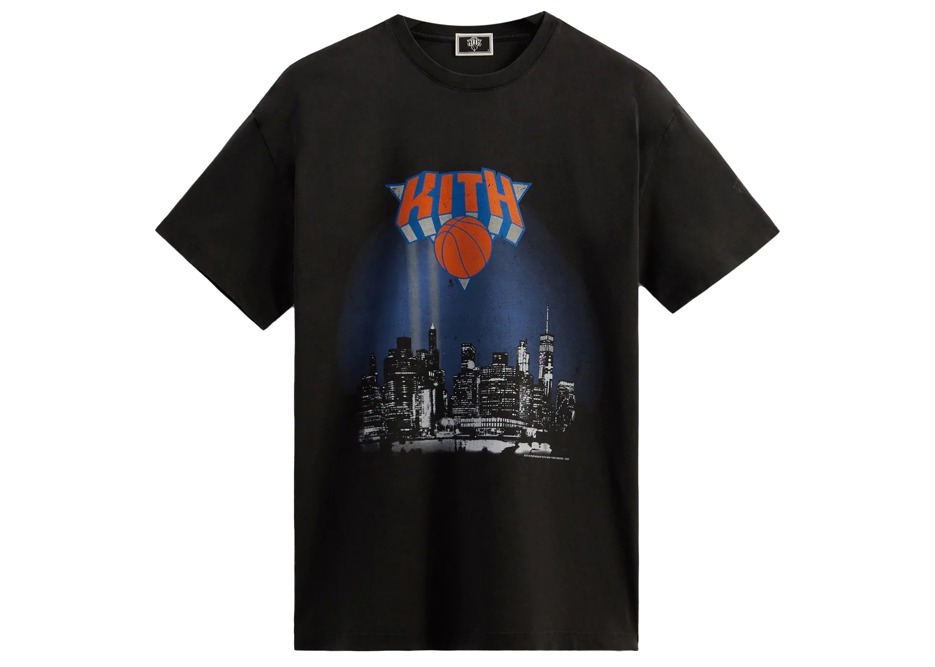 Kith New York Knicks City Vintage Tee Black Men's - FW22 - US