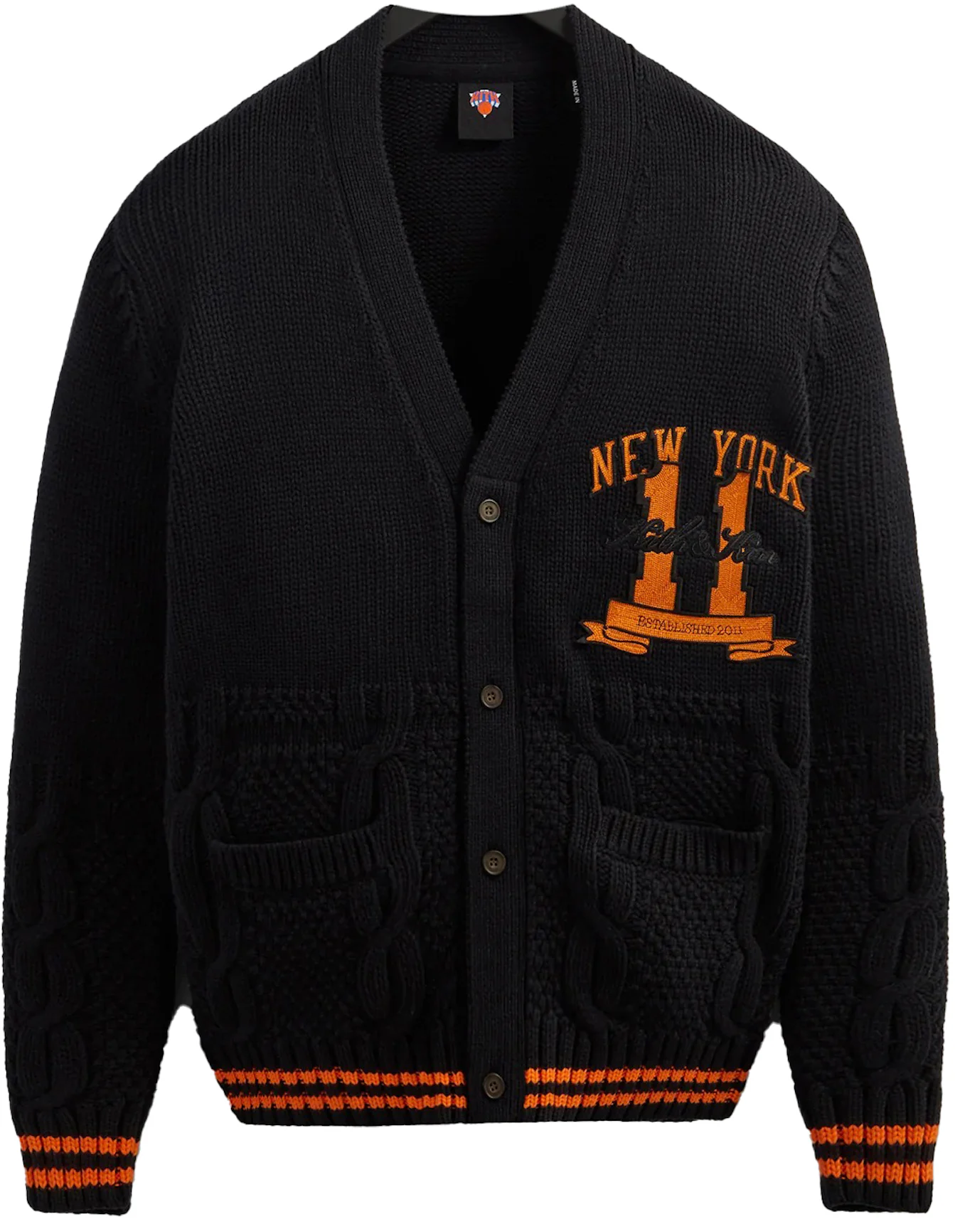 Kith New York Knicks Wool Coaches Jacket BlackKith New York Knicks