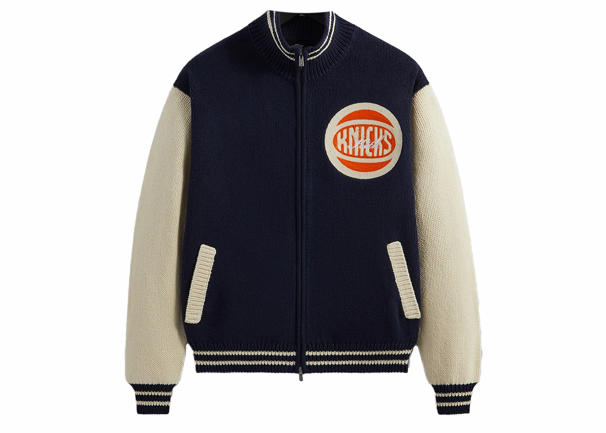 Kith New York Knicks Full Zip Sweater Nocturnal Men's - FW23 - US