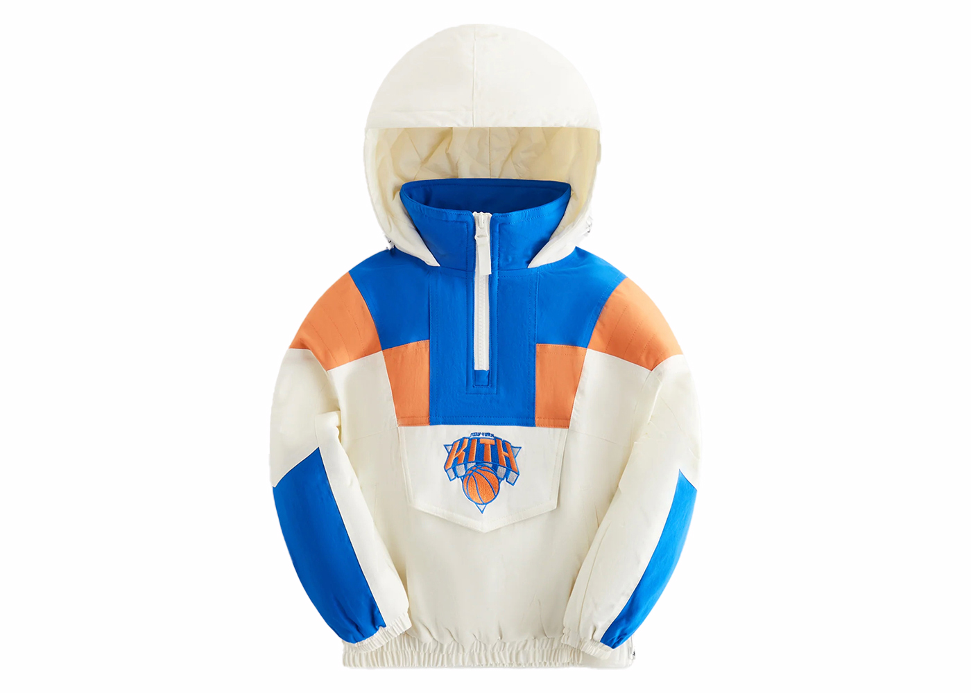 Kith New York Knicks Kids Hooded Quarter Zip Anorak Silk メンズ