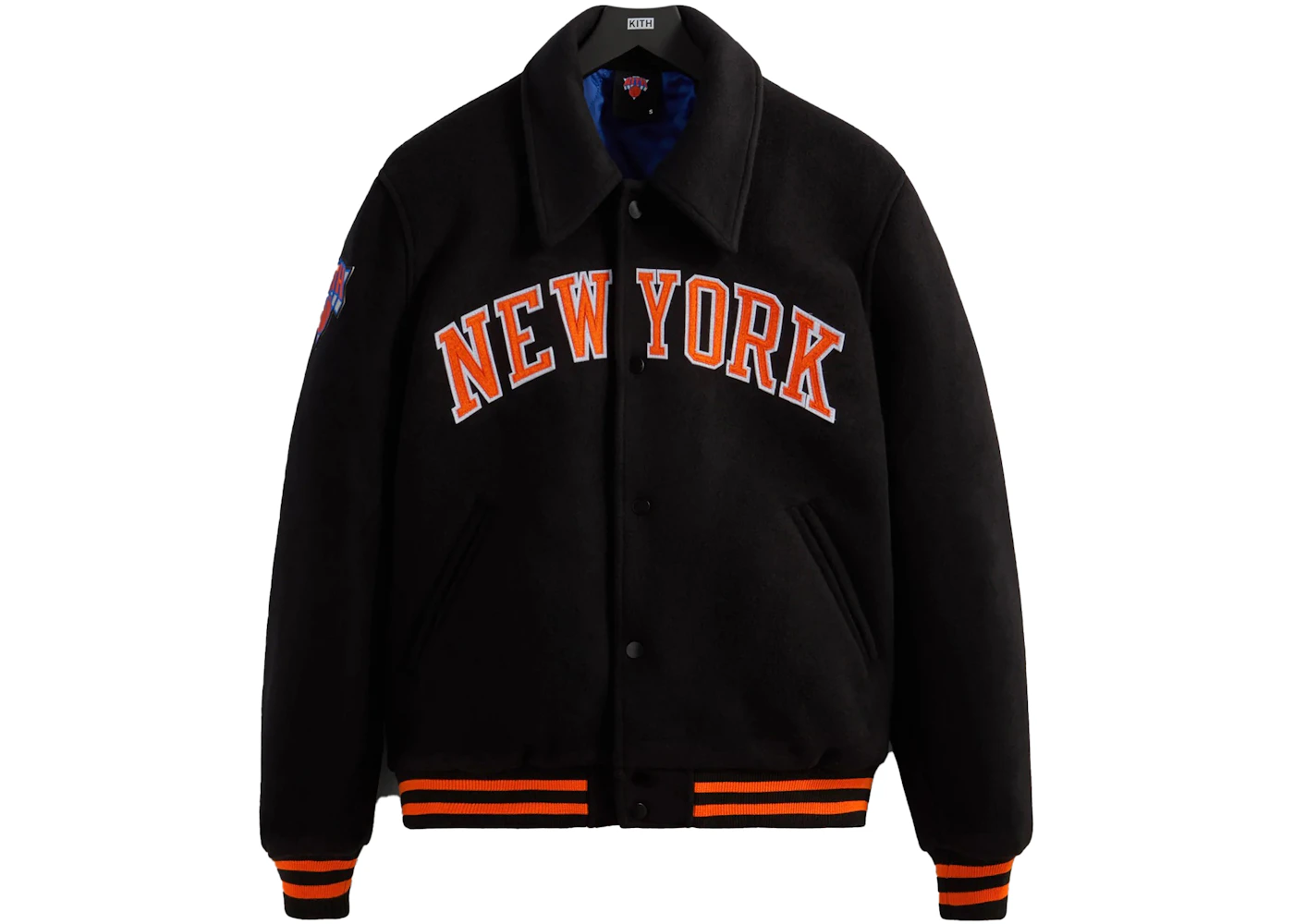 Kith New York Knicks Wool Coaches Jacket Black Men's - FW22 - US