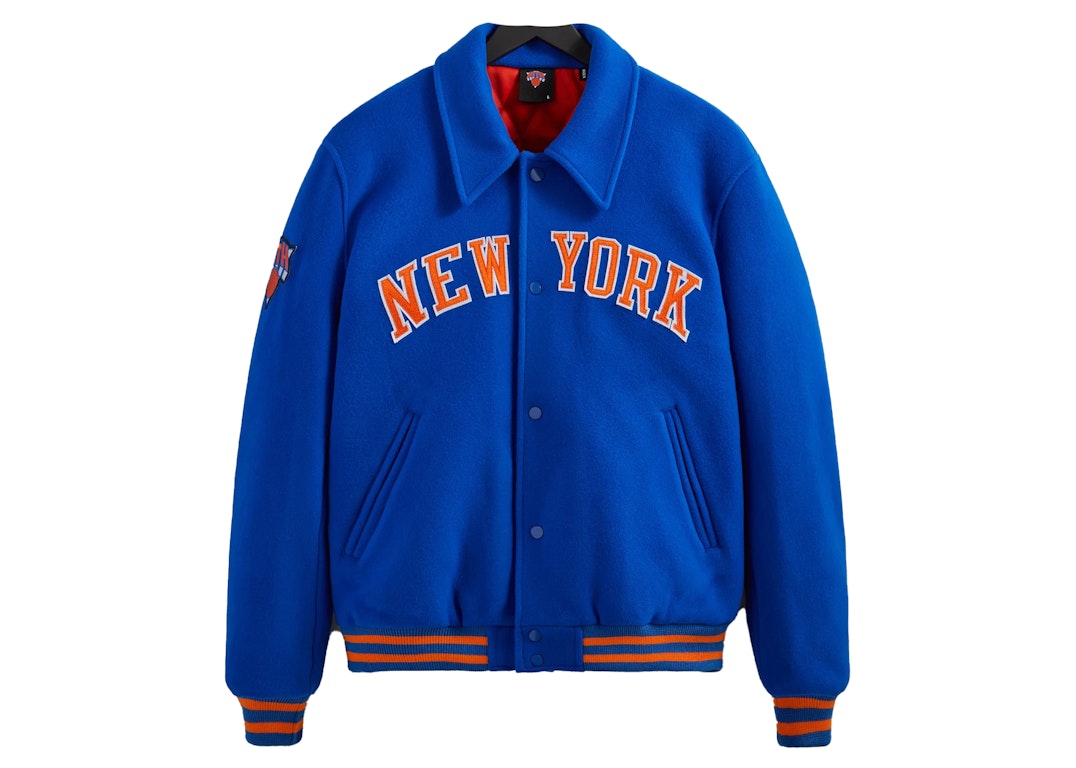Pre-owned Kith New York Knicks Wool Coaches Jacket Royal