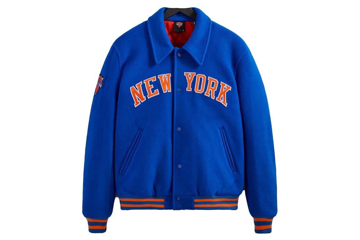Pre-owned Kith New York Knicks Wool Coaches Jacket Royal