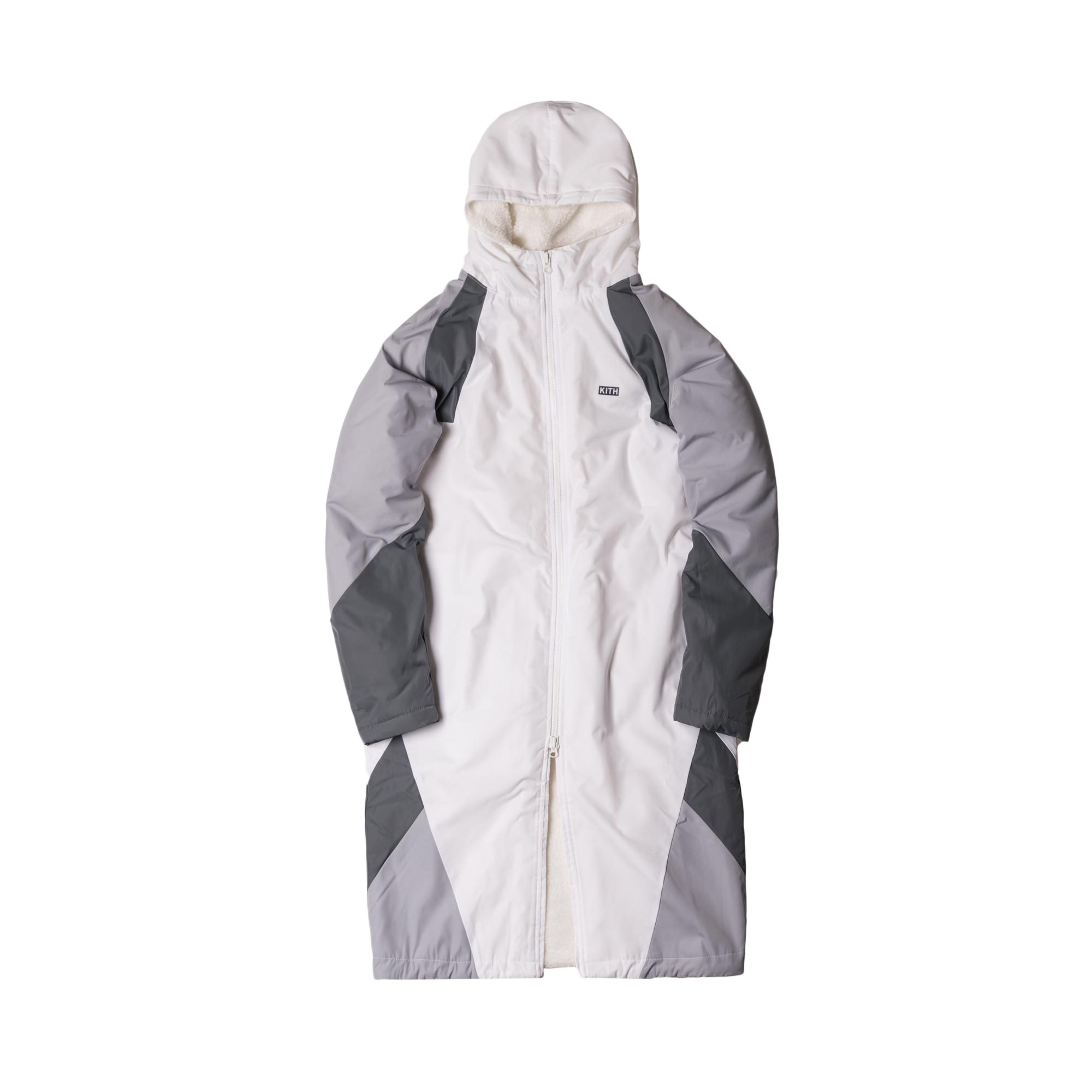 Kith Nike Sherpa Sideline Coat White/Grey メンズ - FW17 - JP