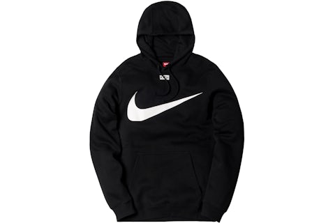 Kith Nike Swoosh Hoodie Black Men's FW17 US - Main Image