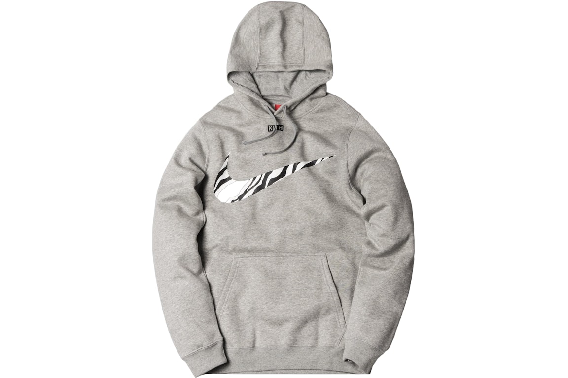 Kith Nike Swoosh Hoodie Grey Men's - FW17 - US