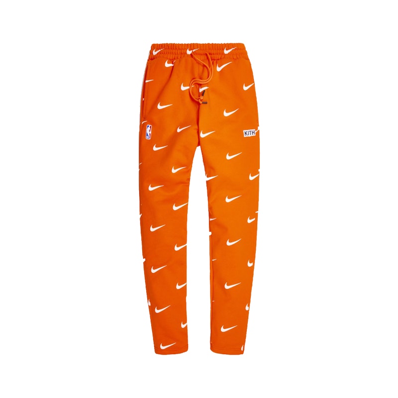 Kith & Nike for New York Knicks AOP Fleece Pant Orange Men's ...