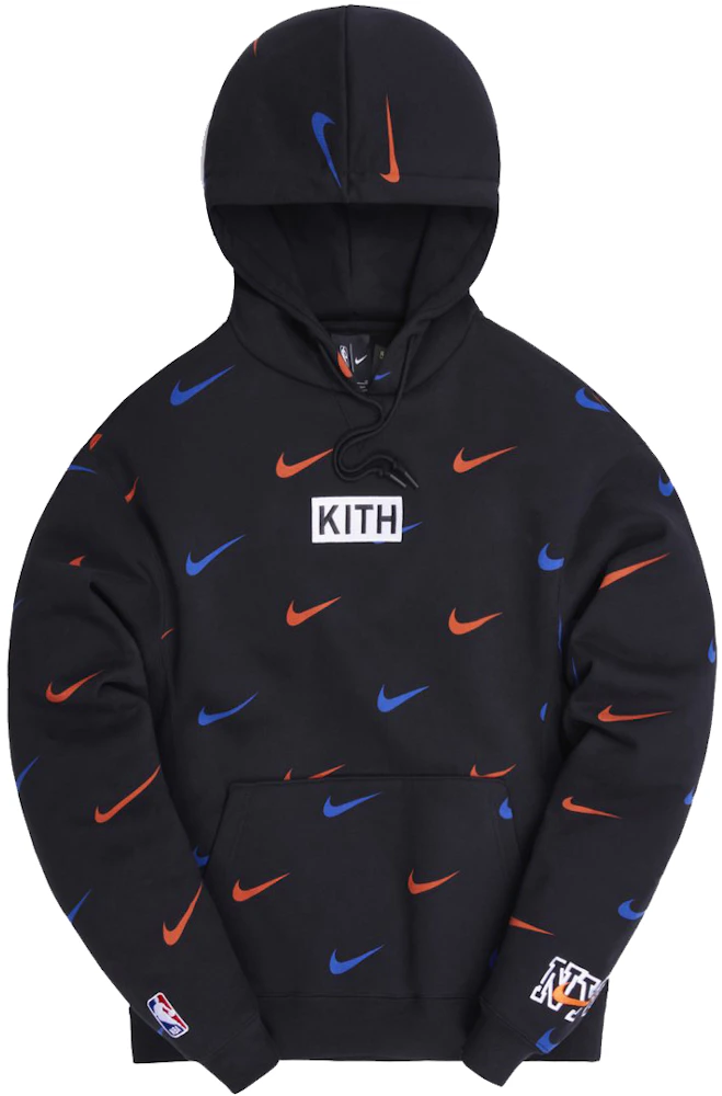 Kith & Nike for New York Knicks AOP Hoodie Black - FW20 Men's - US