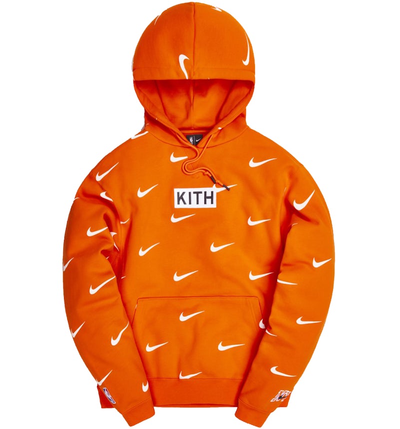 Kith Nike for New York Knicks AOP Hoodie Orange Men's FW20 US