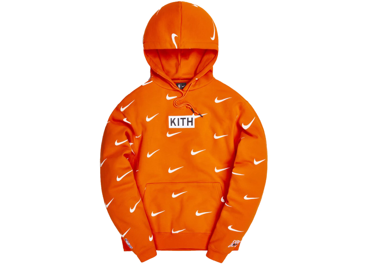 Kith & Nike for New York Knicks AOP Hoodie Orange Men's - FW20 - US