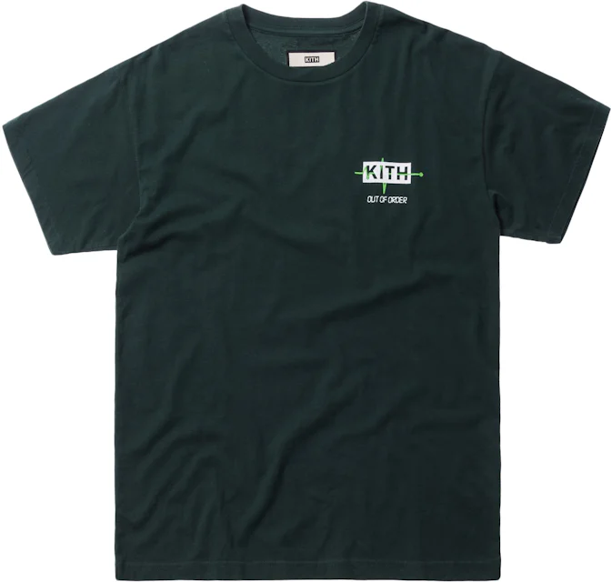 Kith Out of Order Tee Hunter Green Men's - SS18 - US