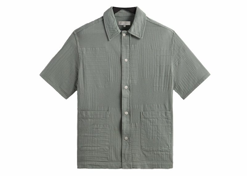 Kith Overdyed Patchwork Boxy Collared Overshirt Reverie