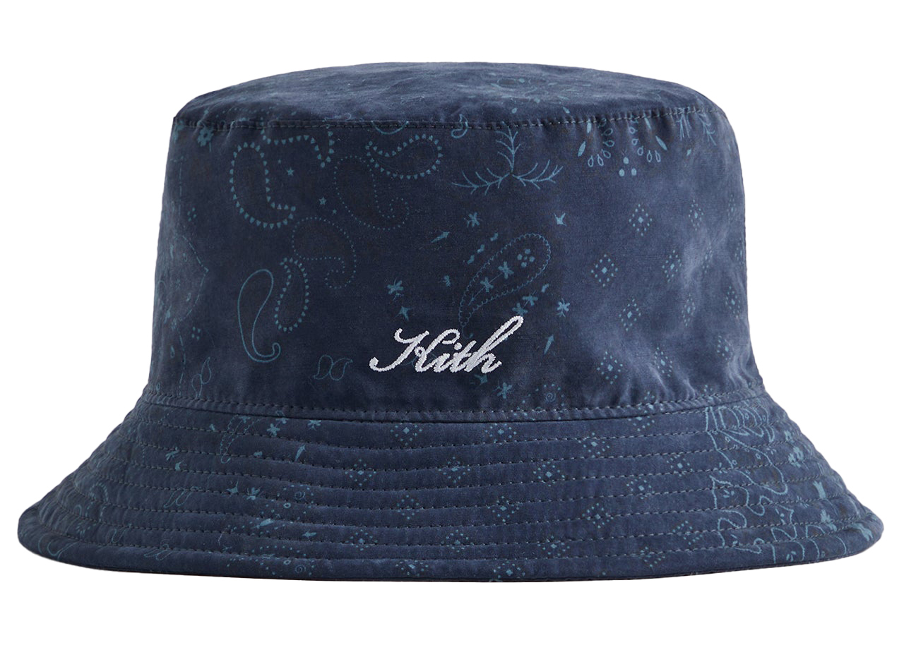 Kith Paisley Bucket Hat Black - SS23 - US