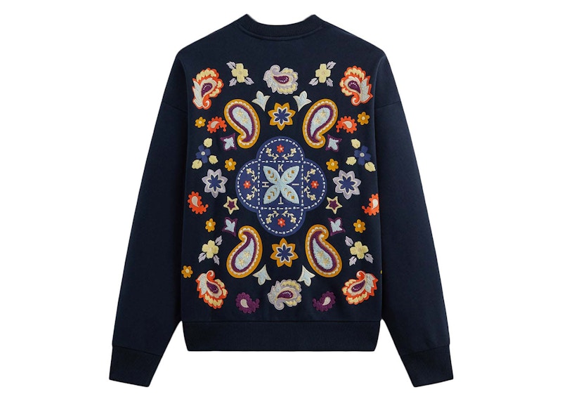 Kith Paisley Nelson Crewneck Nocturnal Men's - FW23 - US