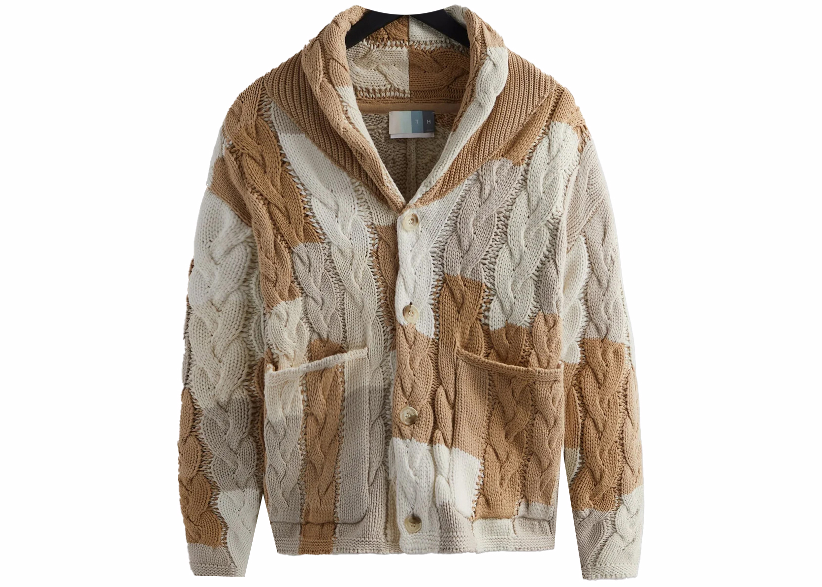 Kith Patchwork Cable Becker Cardigan Canvas Men's - SS23 - US