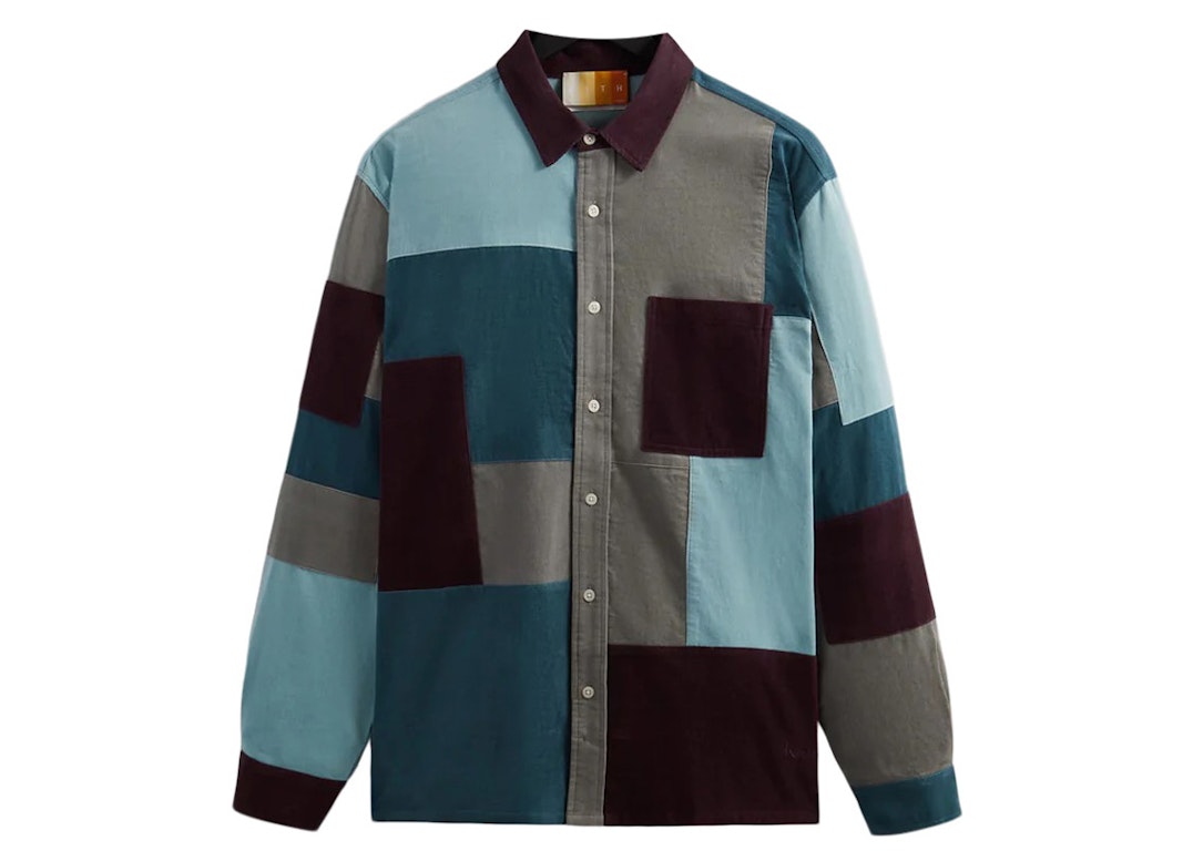 Pre-owned Kith Patchwork Cord Ludlow Shirt Largo