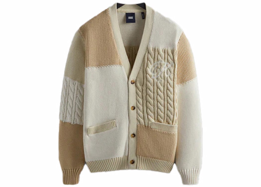 Pre-owned Kith Patchwork Knit Cardigan Durum