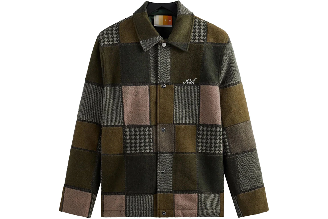 Kith Patchwork Wool Coaches Jacket Canopy