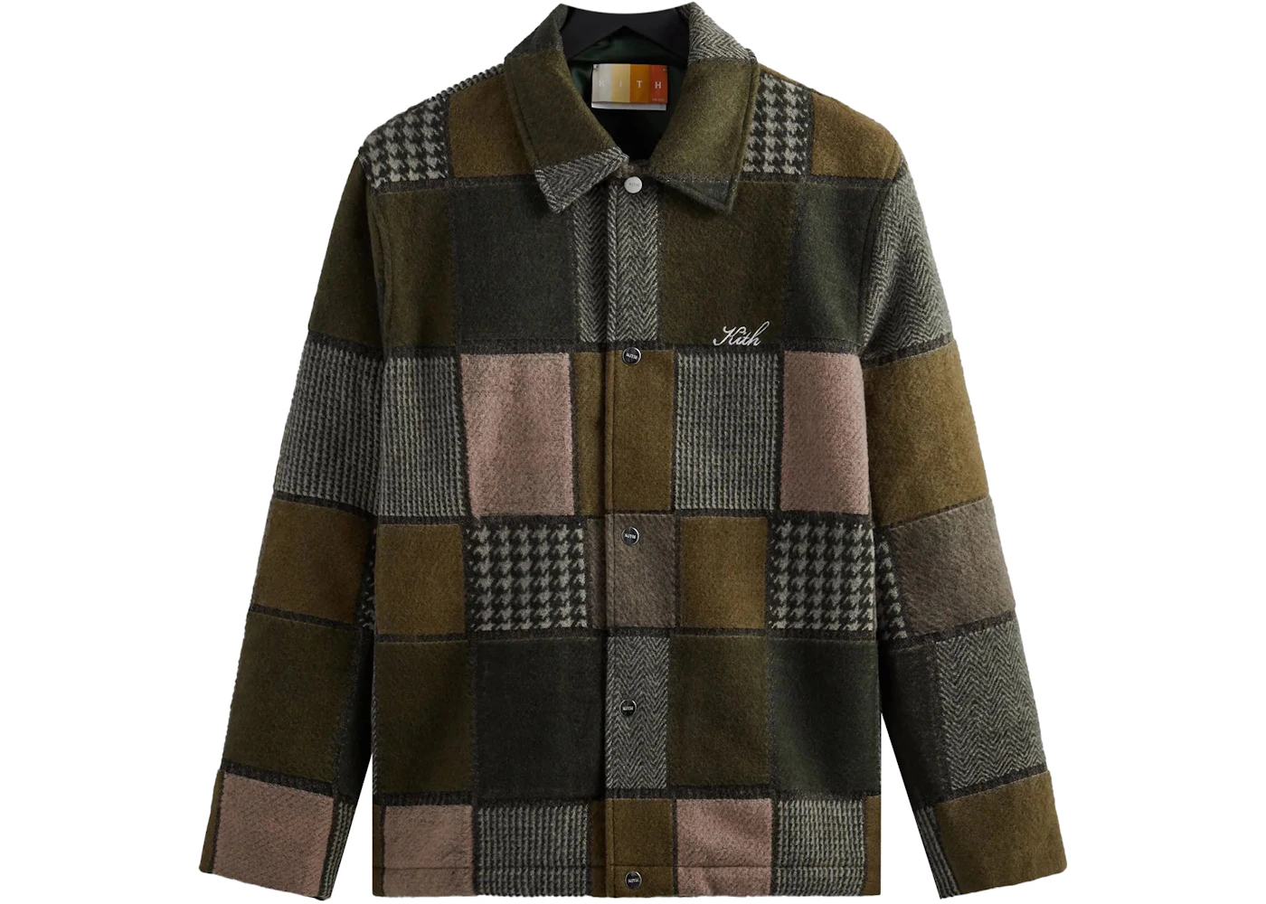 Kith Patchwork Wool Coaches Jacket Canopy Men's - FW22 - US
