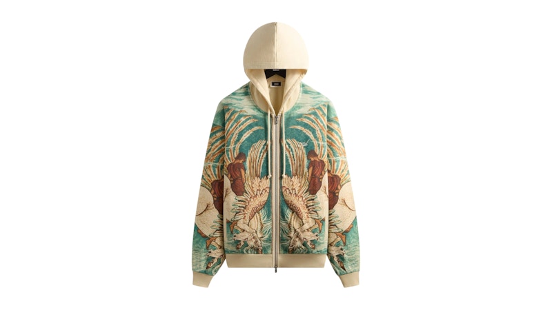 Kith Pegasus Nelson Zip Up Hoodie Sandrift Men's - FW25 - US