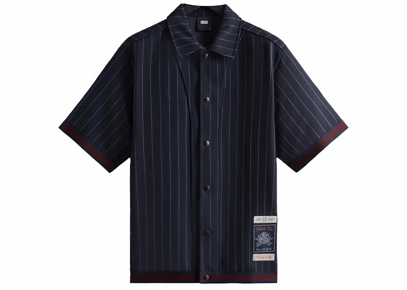 Kith Pinstripe Woodpoint Shooting Shirt Nocturnal Men's - SS23 - US