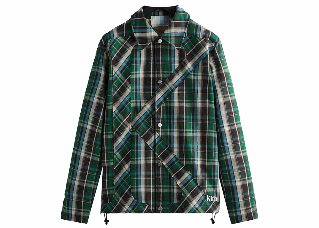 Pre-owned Kith Plaid Initial K Jacket Conifer