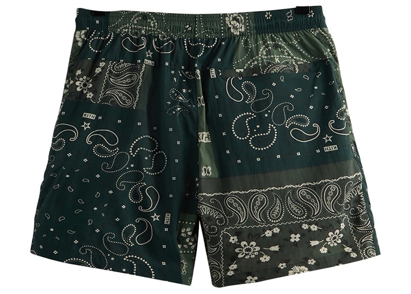 Kith Printed Active Deconstructed Bandana Swim Short Stadium