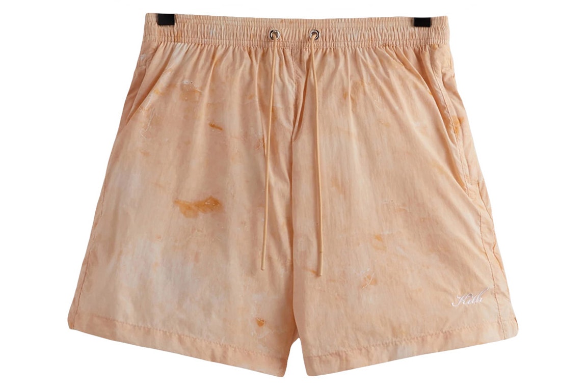 Pre-owned Kith Printed Active Marble Swim Short Melancholy