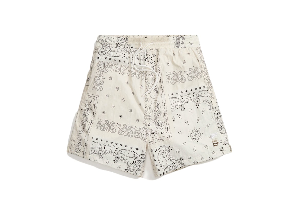 Pre-owned Kith Printed Active Swim Shorts Canvas