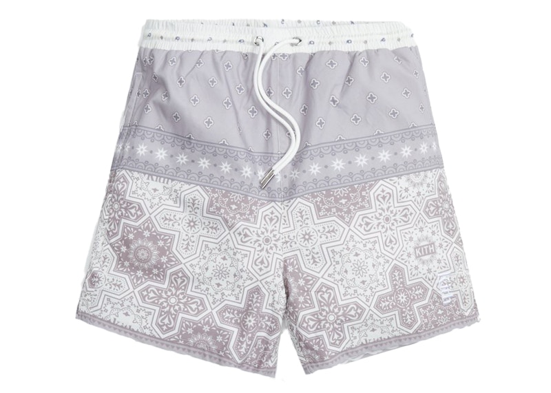 Kith Printed Poplin Active Shorts Dusty Mauve Men's - SS21 - US