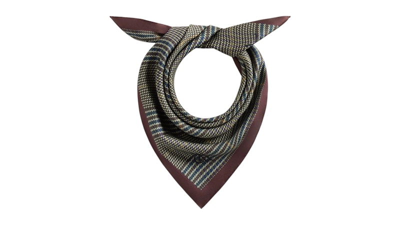 Kith Printed Silk Scarf Kindling