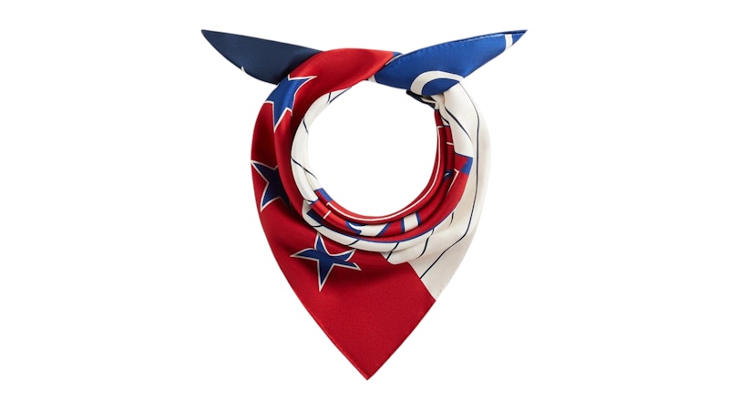 Kith Printed Silk Scarf Sandrift